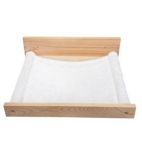 Wall-Mounted Cat Hammock, Cat Shelf and Perch for Wall, Cat Wall-Mounted Bed Furniture for Sleeping, Playing, Lounging, Natural