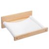 Wall-Mounted Cat Hammock, Cat Shelf and Perch for Wall, Cat Wall-Mounted Bed Furniture for Sleeping, Playing, Lounging, Natural