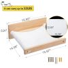 Wall-Mounted Cat Hammock, Cat Shelf and Perch for Wall, Cat Wall-Mounted Bed Furniture for Sleeping, Playing, Lounging, Natural