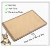 Cat Litter Mat; Kitty Litter Trapping Mat; Double Layer Mats with MiLi Shape Scratching design; Urine Waterproof; Easy Clean; Scatter Control 21" x 14