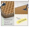 Cat Litter Mat; Kitty Litter Trapping Mat; Double Layer Mats with MiLi Shape Scratching design; Urine Waterproof; Easy Clean; Scatter Control 21" x 14
