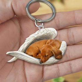 Creative Fashion Cute Dog-shaped Acrylic Keychain (Color: 12style, Specification: Double Sided Printing)