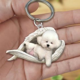 Creative Fashion Cute Dog-shaped Acrylic Keychain (Color: 25style, Specification: Double Sided Printing)