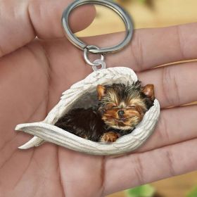 Creative Fashion Cute Dog-shaped Acrylic Keychain (Color: 8style, Specification: Double Sided Printing)