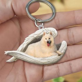 Creative Fashion Cute Dog-shaped Acrylic Keychain (Color: Mosaya, Specification: Double Sided Printing)