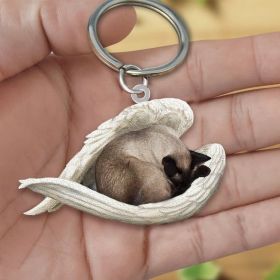 Creative Fashion Cute Dog-shaped Acrylic Keychain (Color: 26style, Specification: Double Sided Printing)