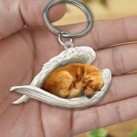 Creative Fashion Cute Dog-shaped Acrylic Keychain (Color: 5style, Specification: Double Sided Printing)
