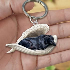 Creative Fashion Cute Dog-shaped Acrylic Keychain (Color: 9style, Specification: Double Sided Printing)