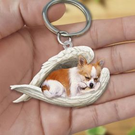 Creative Fashion Cute Dog-shaped Acrylic Keychain (Color: 10style, Specification: Single Sided Printing)