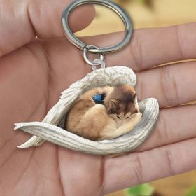 Creative Fashion Cute Dog-shaped Acrylic Keychain (Color: 45Style, Specification: Double Sided Printing)