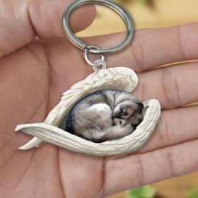 Creative Fashion Cute Dog-shaped Acrylic Keychain (Color: 21style, Specification: Double Sided Printing)