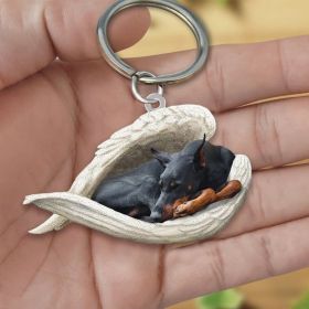 Creative Fashion Cute Dog-shaped Acrylic Keychain (Color: 36Style, Specification: Double Sided Printing)