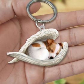 Creative Fashion Cute Dog-shaped Acrylic Keychain (Color: 3style, Specification: Single Sided Printing)