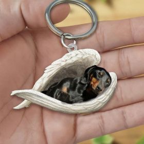 Creative Fashion Cute Dog-shaped Acrylic Keychain (Color: 1style, Specification: Single Sided Printing)