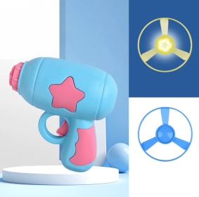 Cat Toys Teaser Cat Frisbee Toys Bamboo Dragonfly Catapult Tour Pet Toys Supplies (Color: Blue)