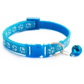 Pet Bell Collar; Adjustable Buckle Cat Collar; Multiple Color (Color: Lemon Yellow, size: adjustment)