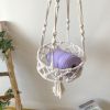 Cat Hammock Vintage Macrame Hanging Cat Beds Tassel Baskets