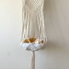 Cat Hammock Vintage Macrame Hanging Cat Beds Tassel Baskets