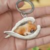 Creative Fashion Cute Dog-shaped Acrylic Keychain