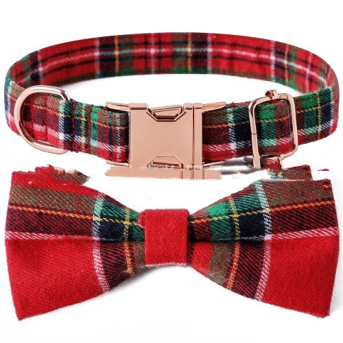 Pet Bow Dog Collar Metal Buckle