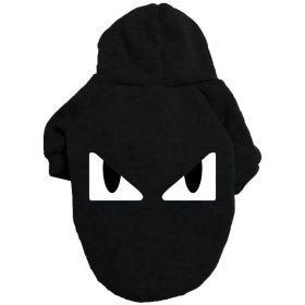Pet Clothes Sweater Outdoor Hoodie Golden Retriever Labrador (Option: Black-XL)