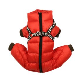 Thickened Thermal Winter Clothing Thickening (Option: Red-18)