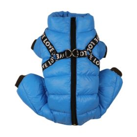 Thickened Thermal Winter Clothing Thickening (Option: Blue-18)
